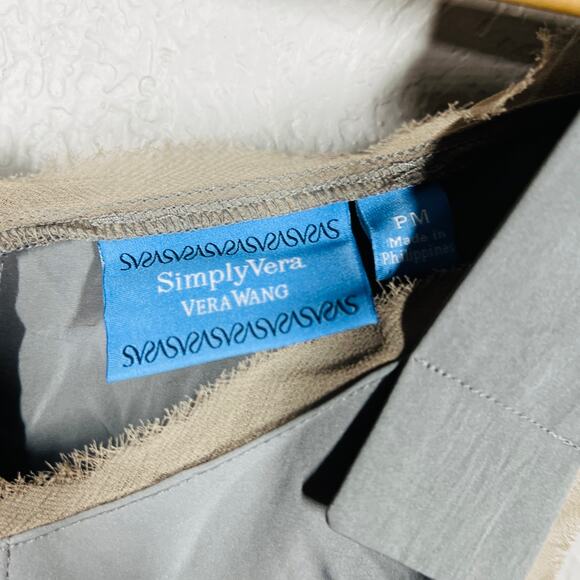 NEW! Simply Vera Tank Top Halter Fitted Gray - PS - Picture 5 of 5